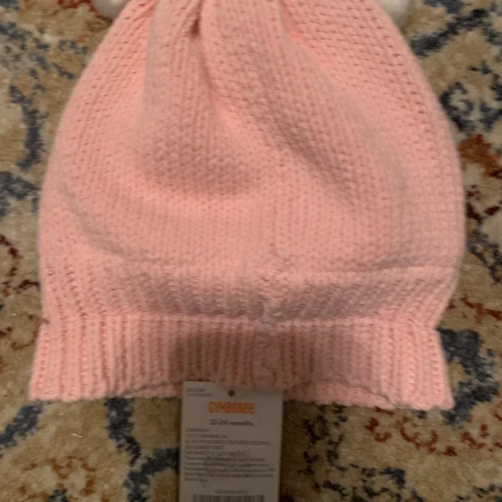 NWT GYMBOREE PINK&WHITE HAT GIRLS SZ 12-24MO